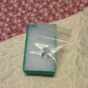 Silver Crescent Earrings